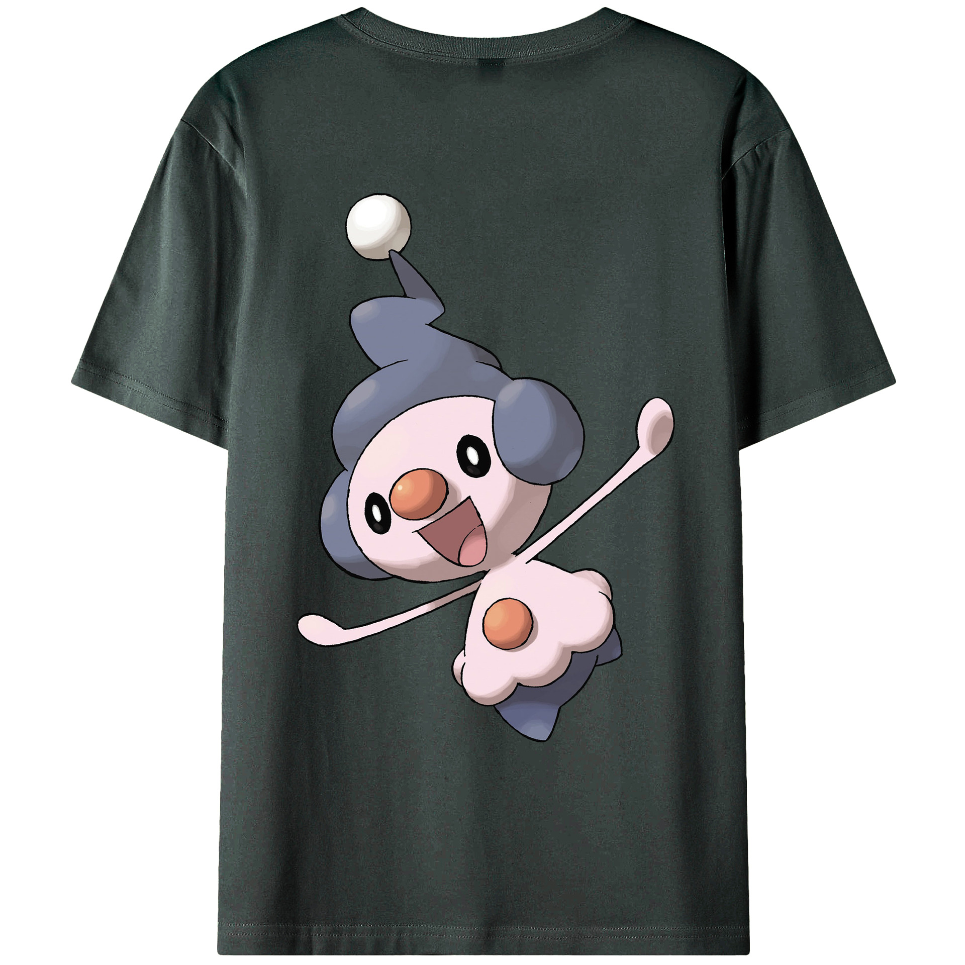 （画像用） ポケットモンスター Pokémon 綿100％ メンズ半袖Tシャツ（バックプリント） 通気性